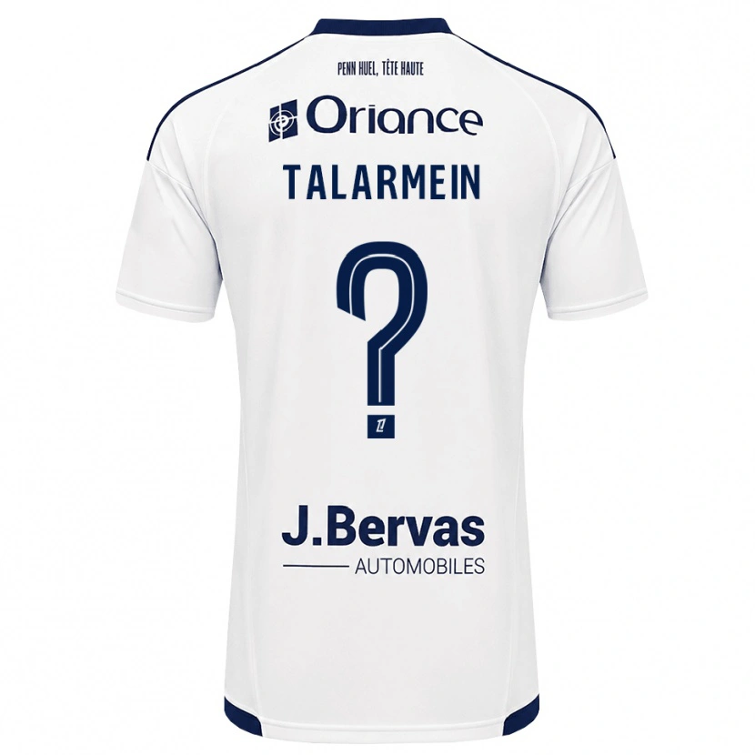 Danxen Mænd Manon Talarmein #0 Marinehvid Udebane Spillertrøjer 2026/27 Trøje T-Shirt