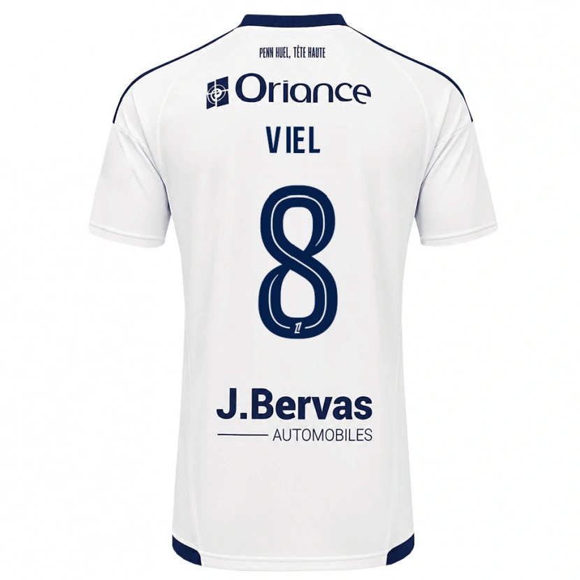 Danxen Mænd Sacha Viel #8 Marinehvid Udebane Spillertrøjer 2026/27 Trøje T-Shirt