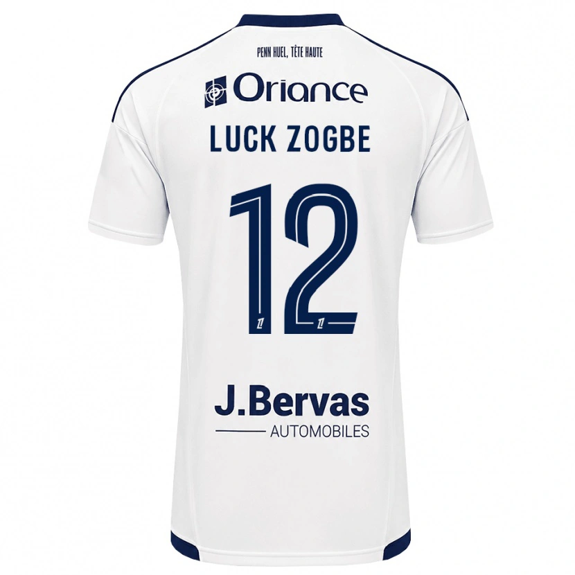 Danxen Mænd Luck Zogbé #12 Marinehvid Udebane Spillertrøjer 2026/27 Trøje T-Shirt