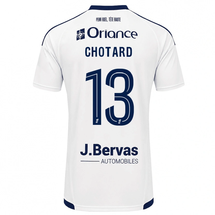 Danxen Mænd Joris Chotard #13 Marinehvid Udebane Spillertrøjer 2026/27 Trøje T-Shirt