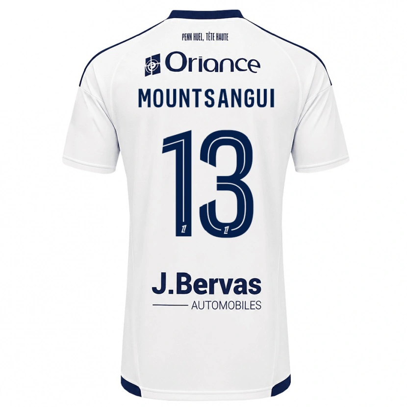 Danxen Mænd Warren Mountsangui #13 Marinehvid Udebane Spillertrøjer 2026/27 Trøje T-Shirt