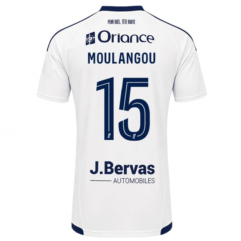 Danxen Mænd Kenan Moulangou #15 Marinehvid Udebane Spillertrøjer 2026/27 Trøje T-Shirt
