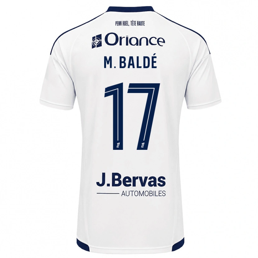 Danxen Mænd Mama Baldé #17 Marinehvid Udebane Spillertrøjer 2026/27 Trøje T-Shirt