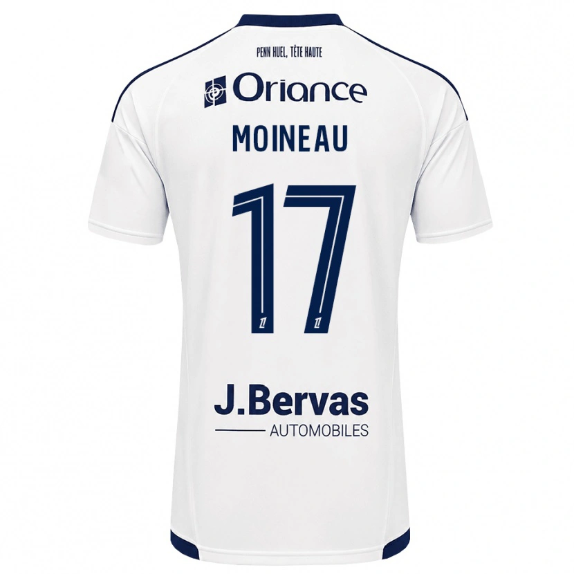 Danxen Mænd Nathan Moineau #17 Marinehvid Udebane Spillertrøjer 2026/27 Trøje T-Shirt
