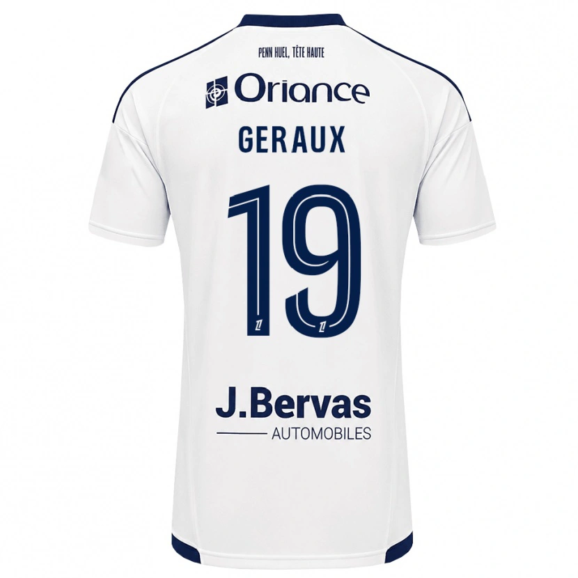 Danxen Mænd Noan Geraux #19 Marinehvid Udebane Spillertrøjer 2026/27 Trøje T-Shirt
