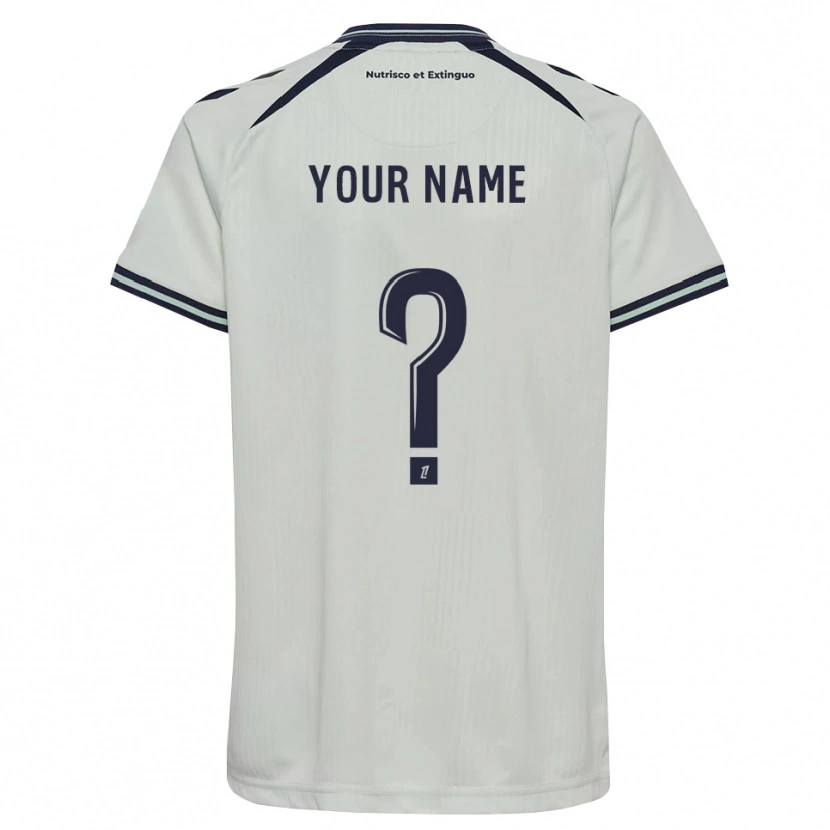 Danxen Mænd Dit Navn #0 Midnatsblå Hvid Udebane Spillertrøjer 2026/27 Trøje T-Shirt