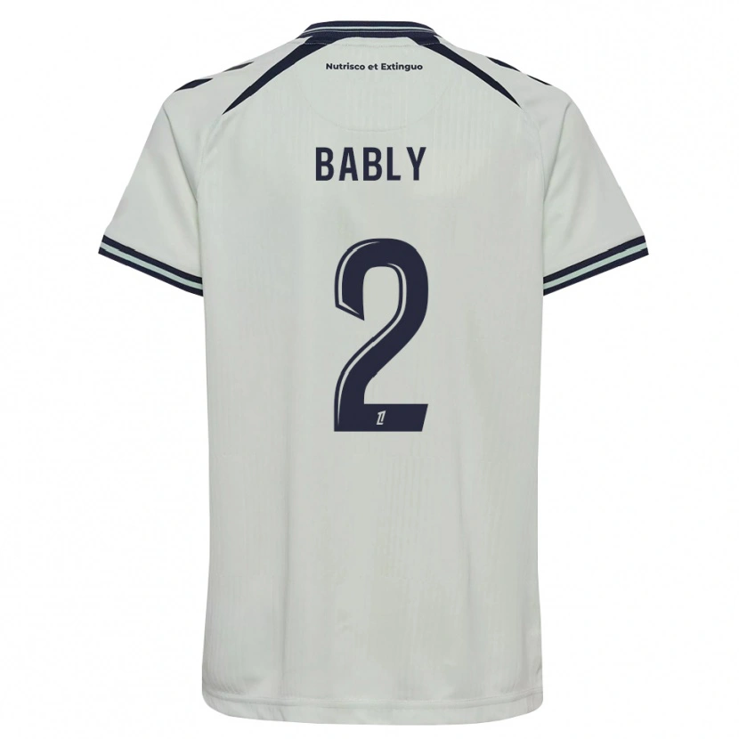 Danxen Mænd Emmanuel Bably #2 Midnatsblå Hvid Udebane Spillertrøjer 2026/27 Trøje T-Shirt