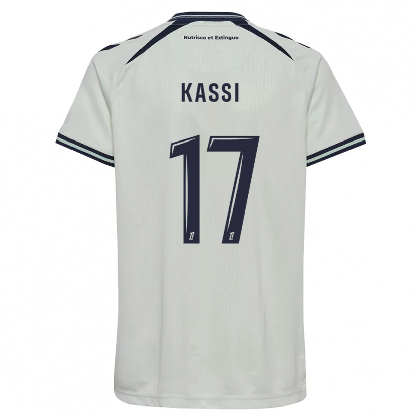 Danxen Mænd Sarah Kassi #17 Midnatsblå Hvid Udebane Spillertrøjer 2026/27 Trøje T-Shirt