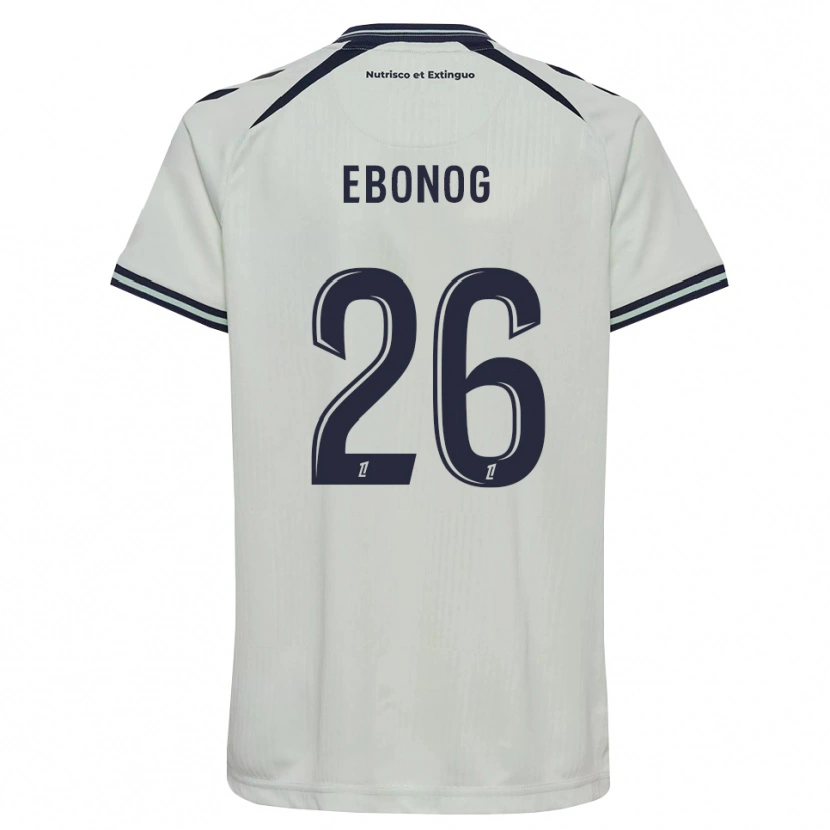 Danxen Mænd Simon Ebonog #26 Midnatsblå Hvid Udebane Spillertrøjer 2026/27 Trøje T-Shirt