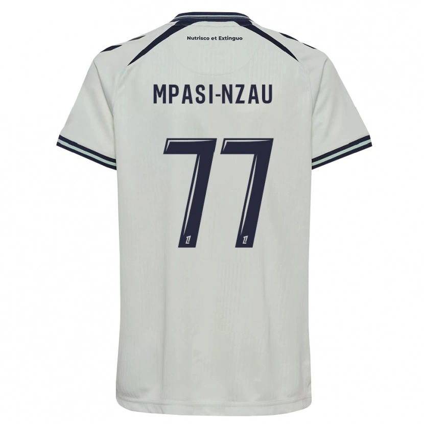 Danxen Mænd Lionel Mpasi-Nzau #77 Midnatsblå Hvid Udebane Spillertrøjer 2026/27 Trøje T-Shirt