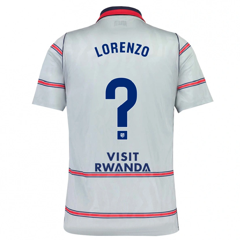 Danxen Mænd Óscar Lorenzo #0 Grå Rød Marineblå Tredje Sæt Spillertrøjer 2026/27 Trøje T-Shirt