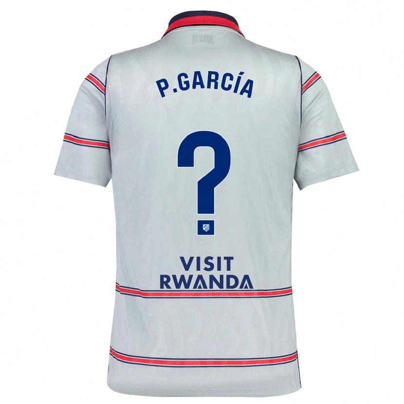 Danxen Mænd Pablo García #0 Grå Rød Marineblå Tredje Sæt Spillertrøjer 2026/27 Trøje T-Shirt