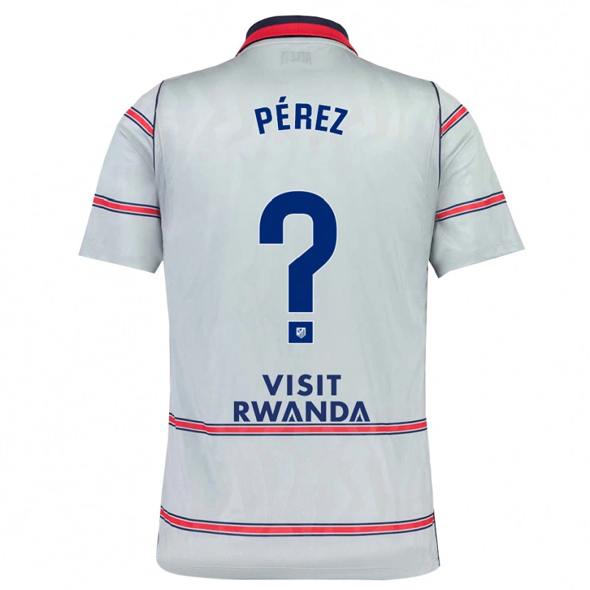 Danxen Mænd Aitor Pérez #0 Grå Rød Marineblå Tredje Sæt Spillertrøjer 2026/27 Trøje T-Shirt