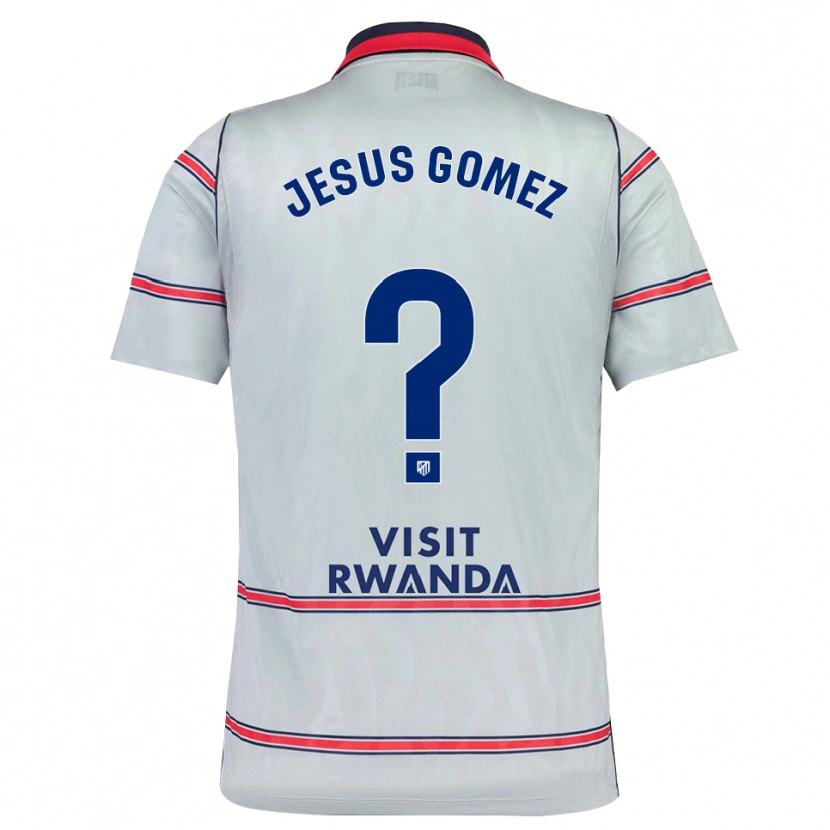 Danxen Mænd Jesus Gomez #0 Grå Rød Marineblå Tredje Sæt Spillertrøjer 2026/27 Trøje T-Shirt
