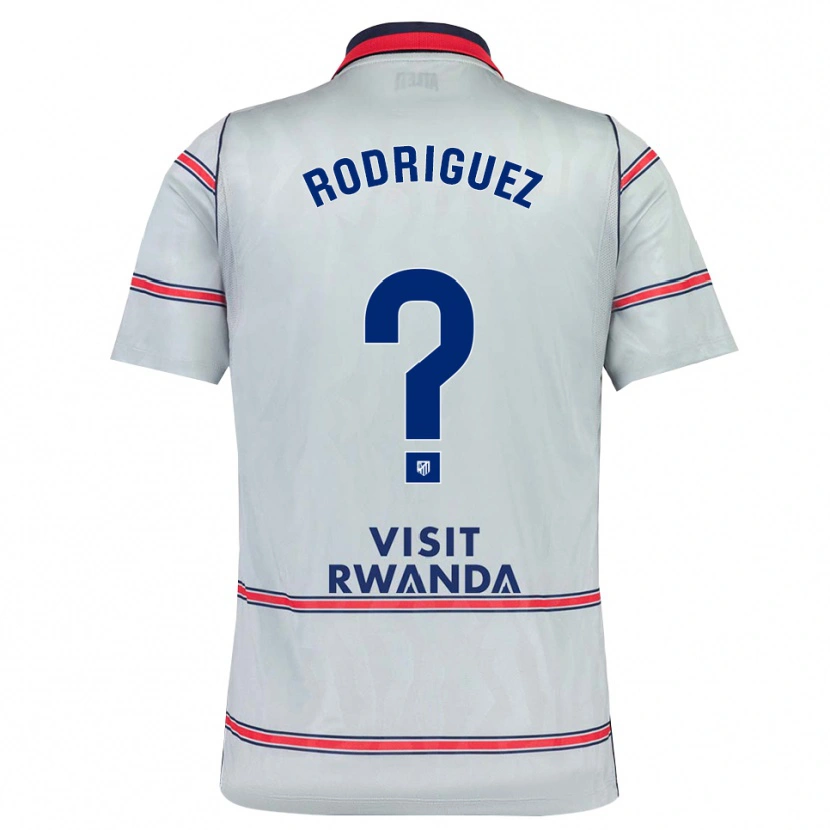 Danxen Mænd Adrian Rodriguez #0 Grå Rød Marineblå Tredje Sæt Spillertrøjer 2026/27 Trøje T-Shirt