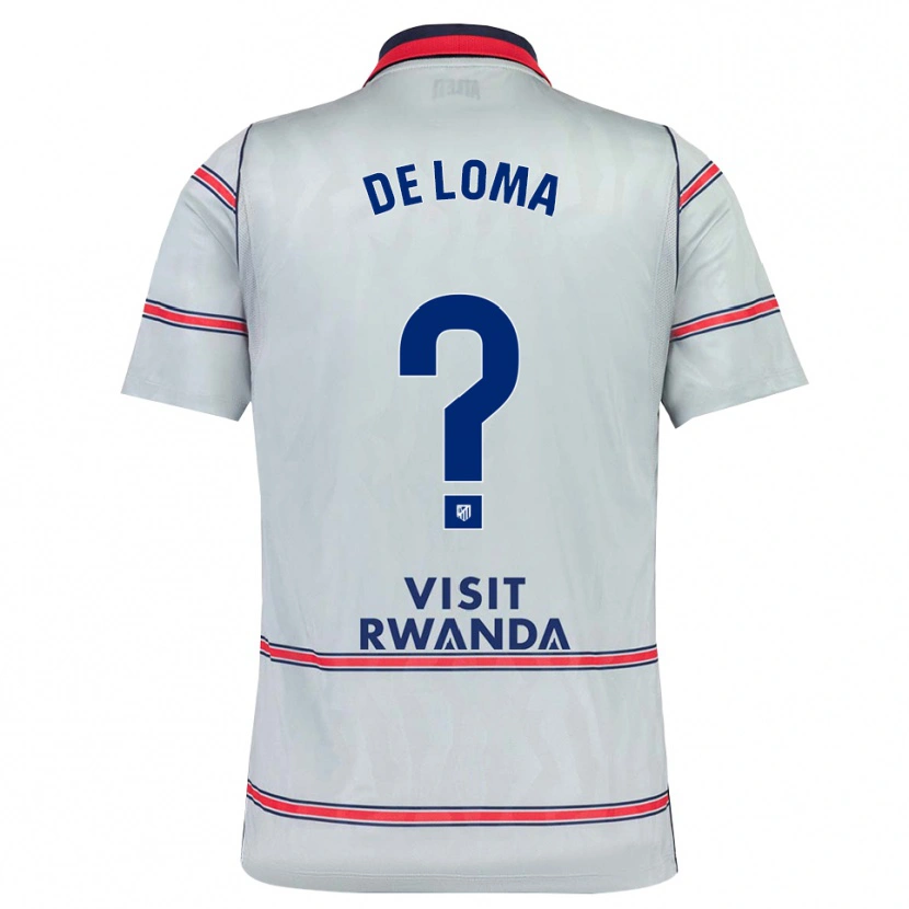 Danxen Mænd Marcos De Loma #0 Grå Rød Marineblå Tredje Sæt Spillertrøjer 2026/27 Trøje T-Shirt
