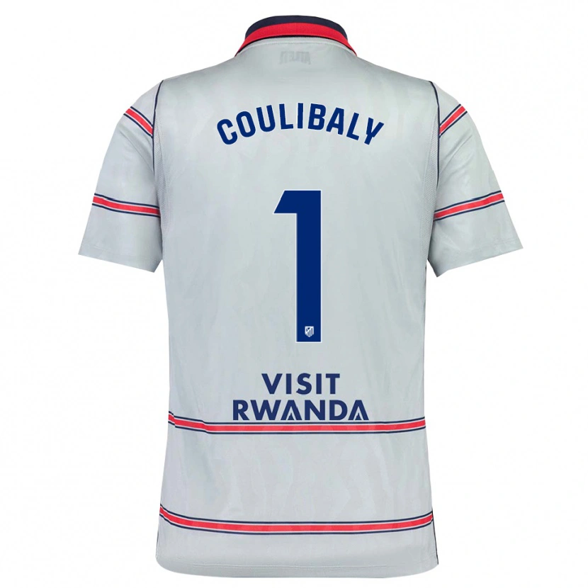 Danxen Mænd Izan Coulibaly #1 Grå Rød Marineblå Tredje Sæt Spillertrøjer 2026/27 Trøje T-Shirt