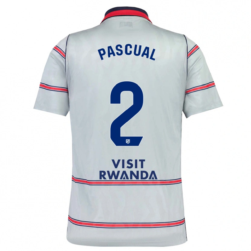 Danxen Mænd Martin Pascual #2 Grå Rød Marineblå Tredje Sæt Spillertrøjer 2026/27 Trøje T-Shirt