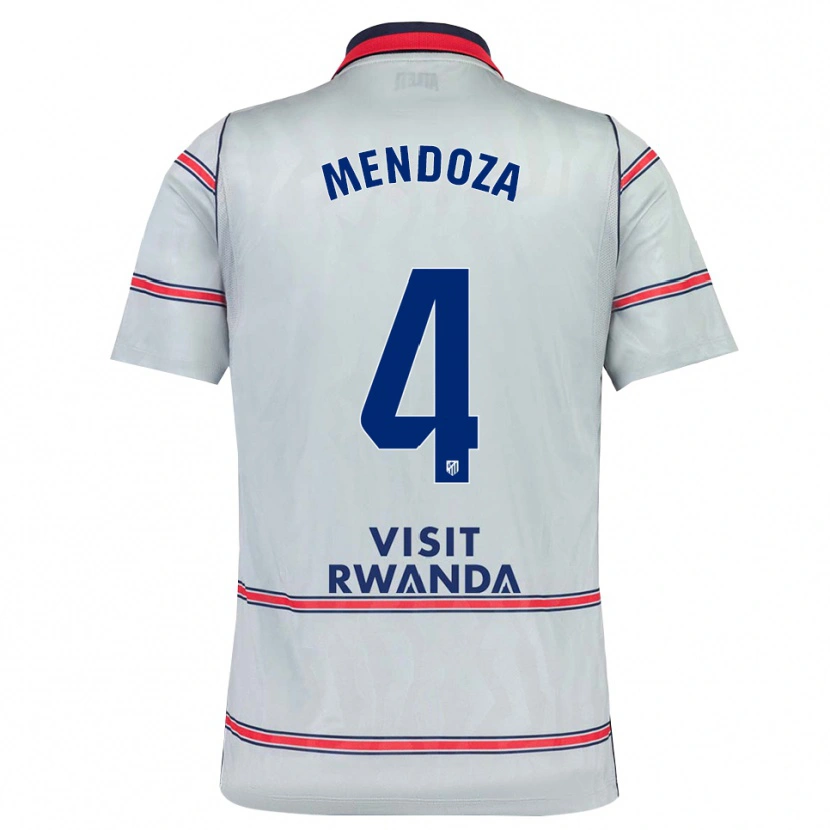 Danxen Mænd Rodrigo Mendoza #4 Grå Rød Marineblå Tredje Sæt Spillertrøjer 2026/27 Trøje T-Shirt