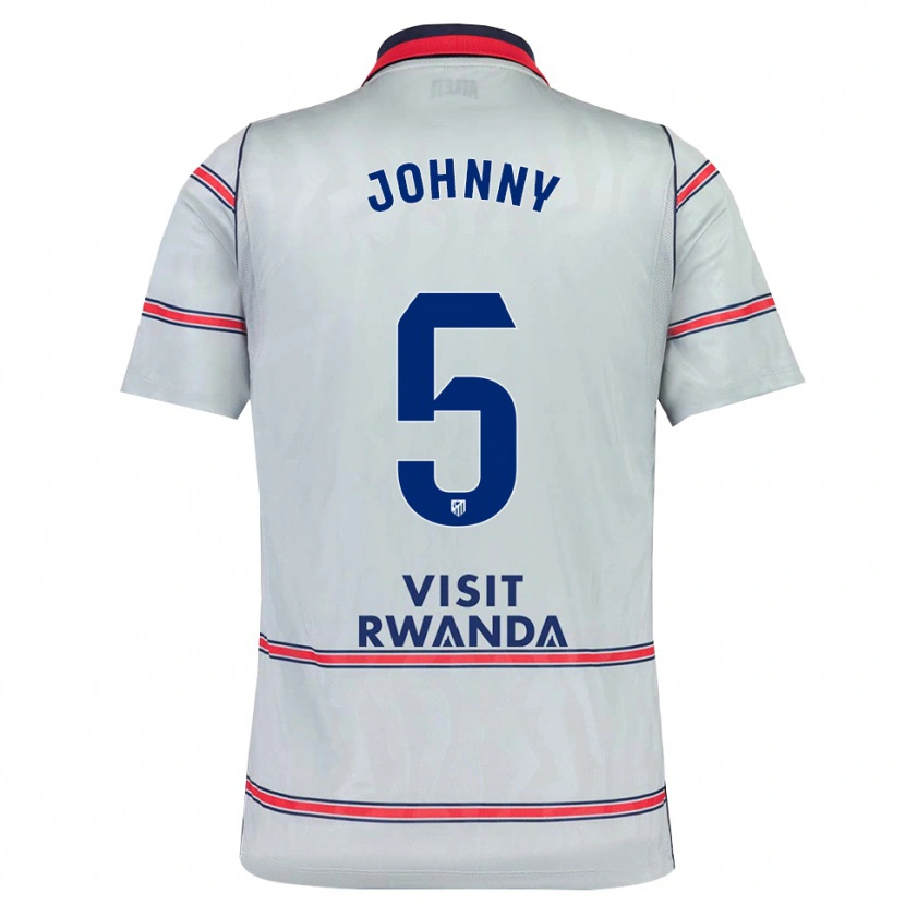 Danxen Mænd Johnny Cardoso #5 Grå Rød Marineblå Tredje Sæt Spillertrøjer 2026/27 Trøje T-Shirt