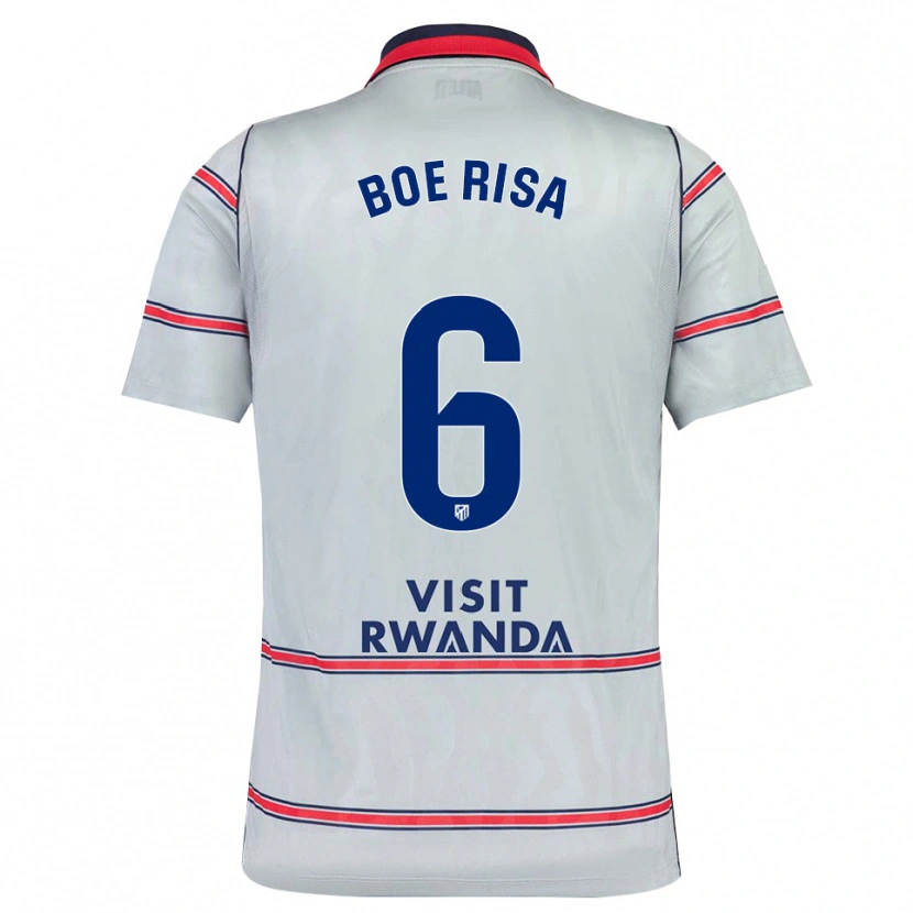 Danxen Mænd Vilde Bøe Risa #6 Grå Rød Marineblå Tredje Sæt Spillertrøjer 2026/27 Trøje T-Shirt
