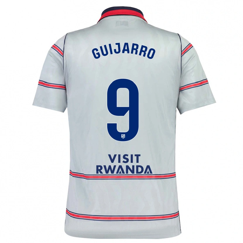 Danxen Mænd Sheila Guijarro #9 Grå Rød Marineblå Tredje Sæt Spillertrøjer 2026/27 Trøje T-Shirt