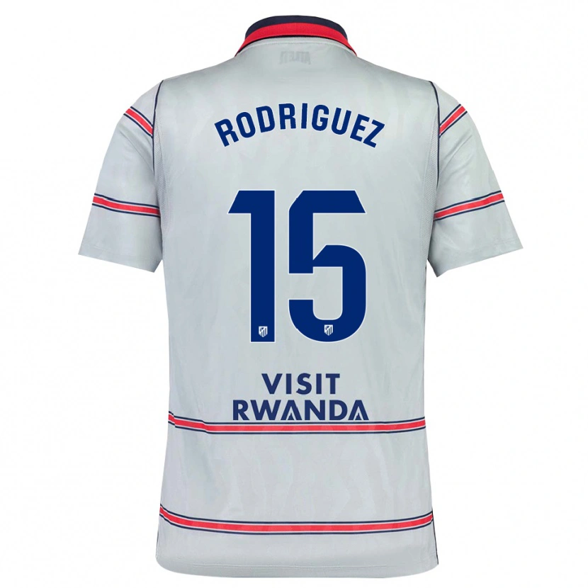 Danxen Mænd Cinta Rodríguez #15 Grå Rød Marineblå Tredje Sæt Spillertrøjer 2026/27 Trøje T-Shirt