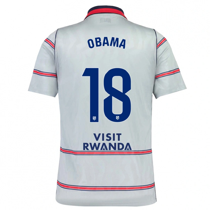 Danxen Mænd Gabriel Obama #18 Grå Rød Marineblå Tredje Sæt Spillertrøjer 2026/27 Trøje T-Shirt