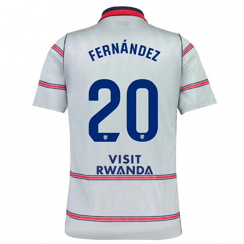 Danxen Mænd Mattías Fernández #20 Grå Rød Marineblå Tredje Sæt Spillertrøjer 2026/27 Trøje T-Shirt