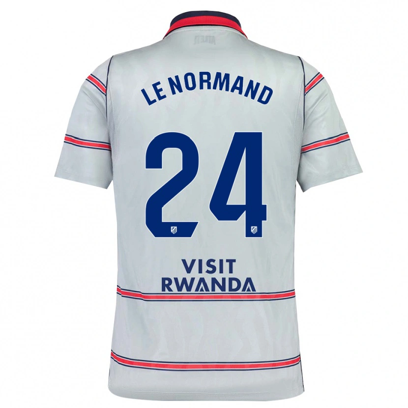 Danxen Mænd Robin Le Normand #24 Grå Rød Marineblå Tredje Sæt Spillertrøjer 2026/27 Trøje T-Shirt