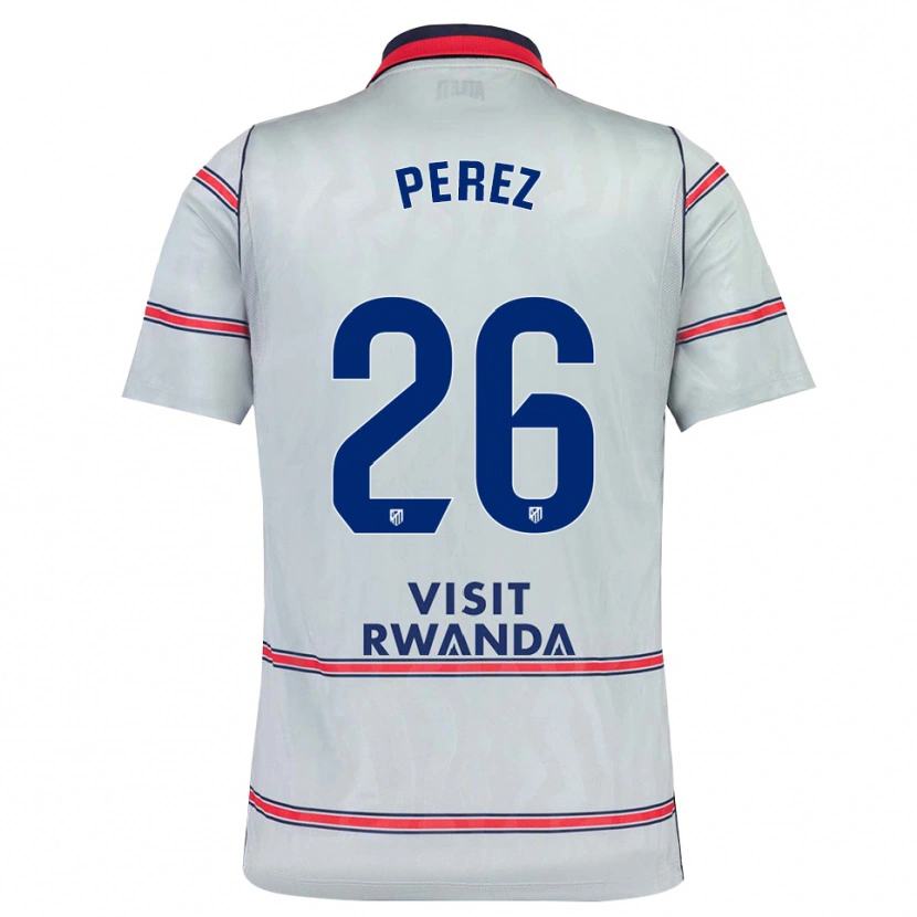 Danxen Mænd Xenia Perez #26 Grå Rød Marineblå Tredje Sæt Spillertrøjer 2026/27 Trøje T-Shirt