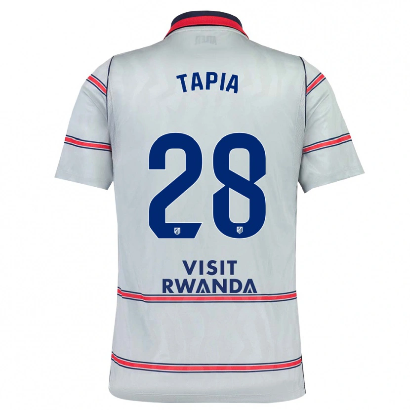 Danxen Mænd Unai Tapia #28 Grå Rød Marineblå Tredje Sæt Spillertrøjer 2026/27 Trøje T-Shirt