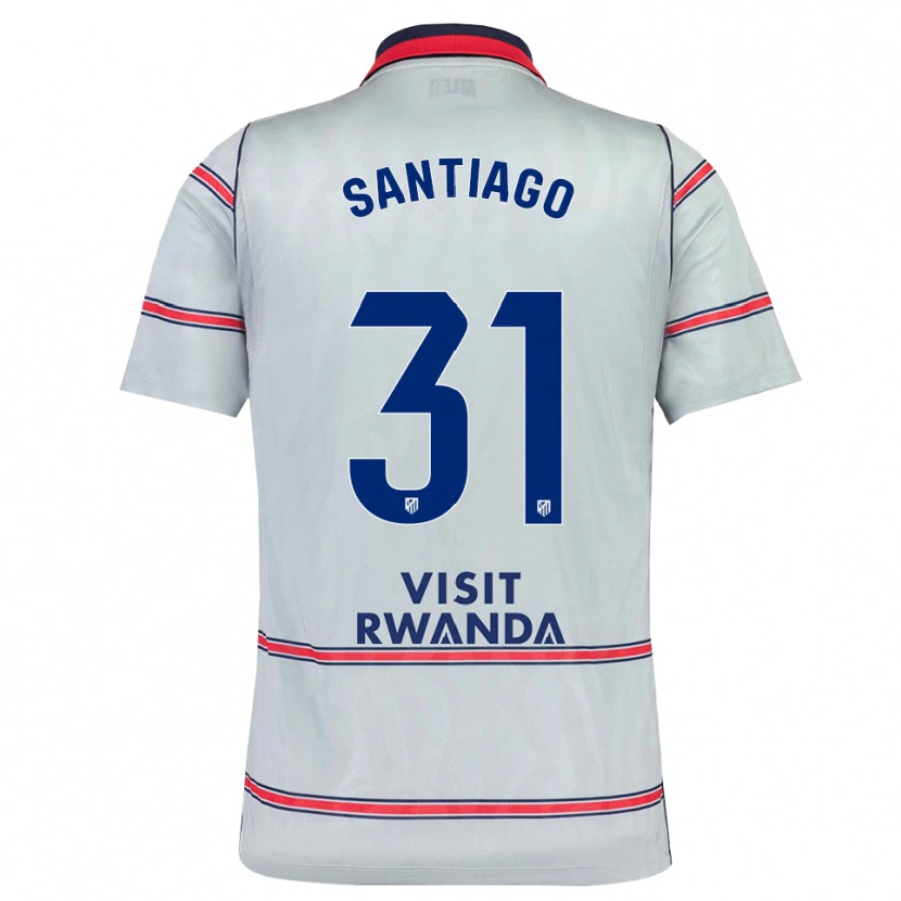 Danxen Mænd Abraham Santiago #31 Grå Rød Marineblå Tredje Sæt Spillertrøjer 2026/27 Trøje T-Shirt