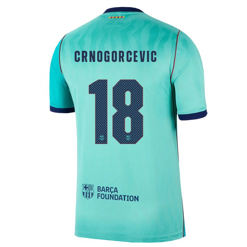 Danxen Mænd Ana-Maria Crnogorcevic #18 Aqua Mørk Turkis Kongeblå Tredje Sæt Spillertrøjer 2026/27 Trøje T-Shirt