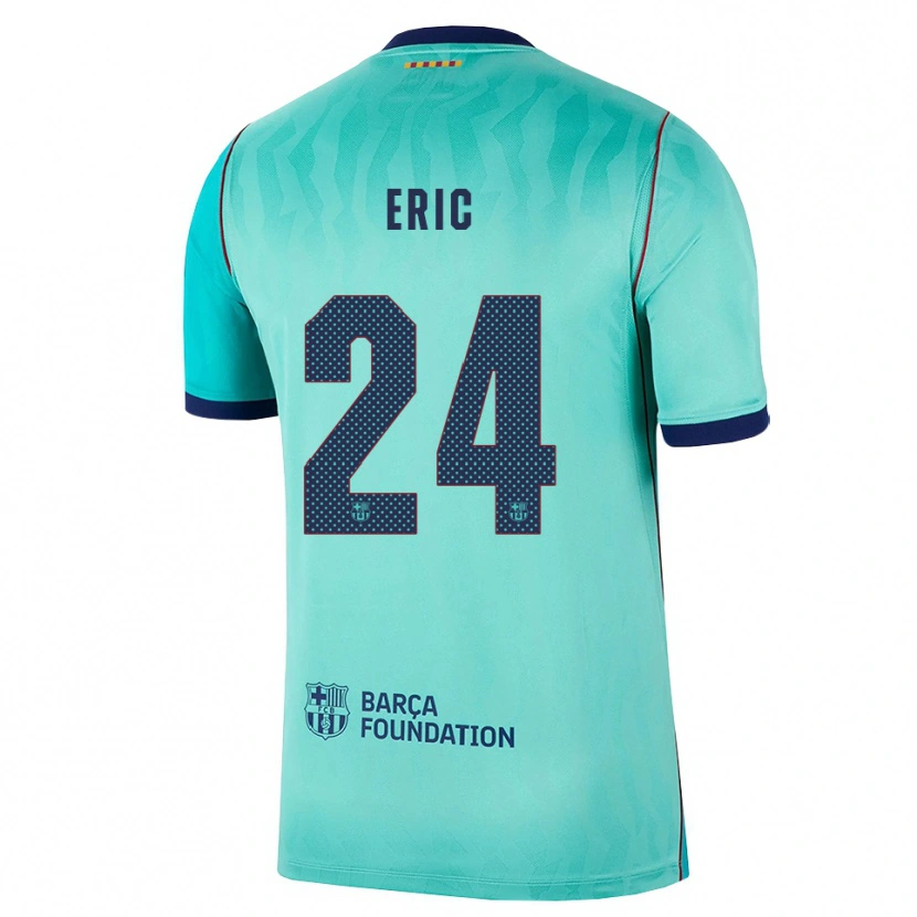 Danxen Mænd Eric García #24 Aqua Mørk Turkis Kongeblå Tredje Sæt Spillertrøjer 2026/27 Trøje T-Shirt