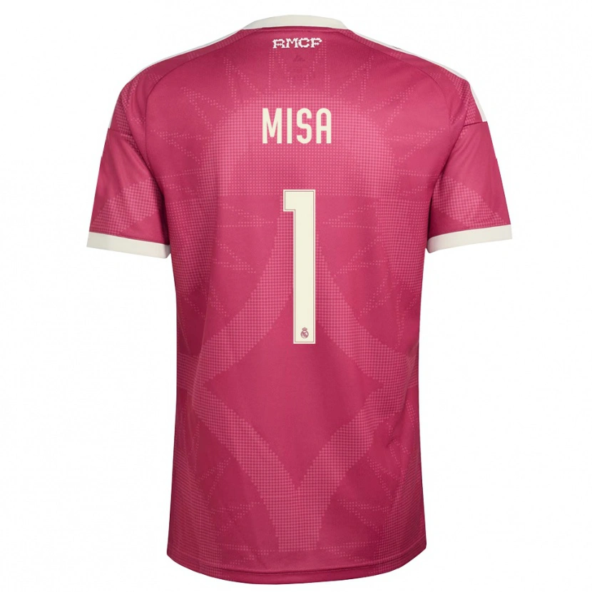 Danxen Mænd Misa Rodríguez #1 Bleg Violet Rød Hvid Tredje Sæt Spillertrøjer 2026/27 Trøje T-Shirt