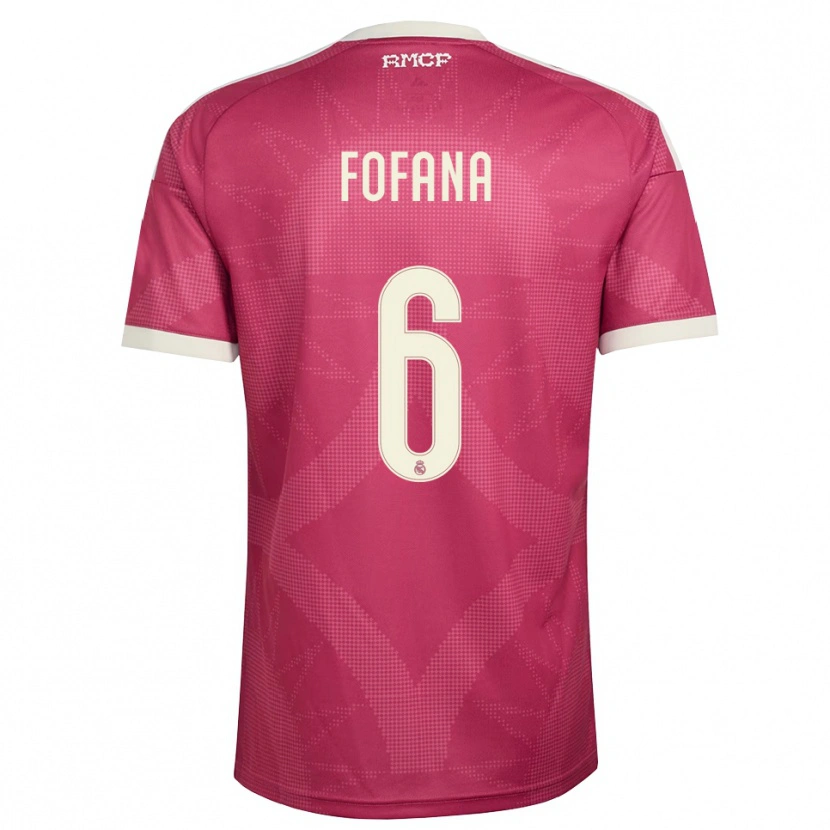 Danxen Mænd Cherif Fofana #6 Bleg Violet Rød Hvid Tredje Sæt Spillertrøjer 2026/27 Trøje T-Shirt