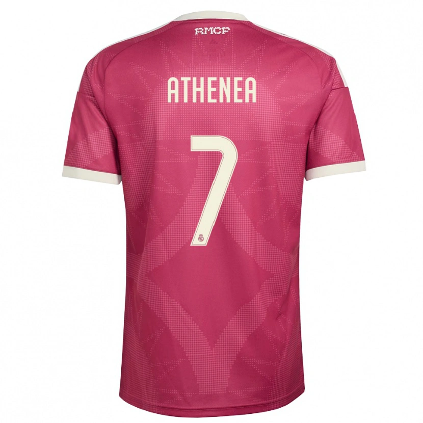 Danxen Mænd Athenea Del Castillo #7 Bleg Violet Rød Hvid Tredje Sæt Spillertrøjer 2026/27 Trøje T-Shirt