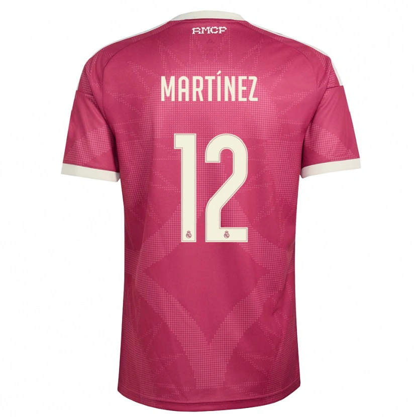 Danxen Mænd Rubén Martínez #12 Bleg Violet Rød Hvid Tredje Sæt Spillertrøjer 2026/27 Trøje T-Shirt