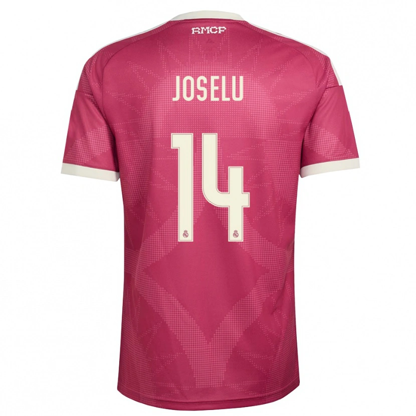 Danxen Mænd Joselu #14 Bleg Violet Rød Hvid Tredje Sæt Spillertrøjer 2026/27 Trøje T-Shirt