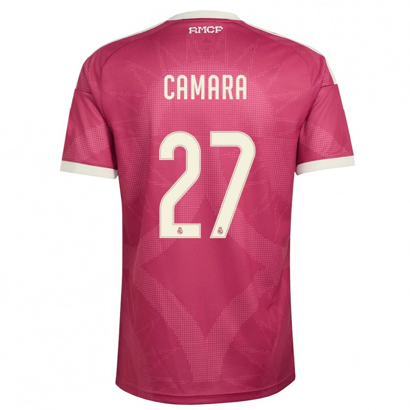 Danxen Mænd Kalifa Camara #27 Bleg Violet Rød Hvid Tredje Sæt Spillertrøjer 2026/27 Trøje T-Shirt