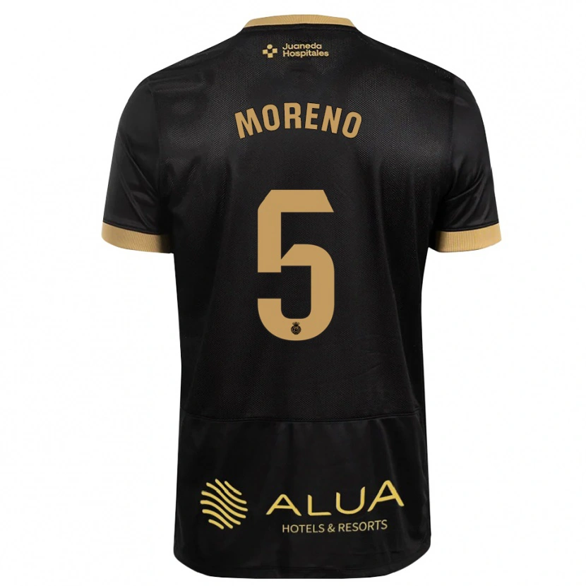 Danxen Mænd Alberto Moreno #5 Sort Sandfarvet Burlywood Udebane Spillertrøjer 2026/27 Trøje T-Shirt