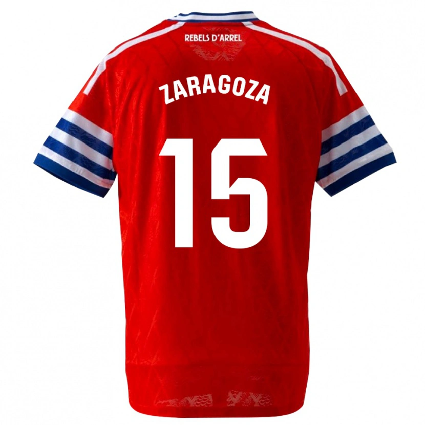 Danxen Mænd Bryan Zaragoza #15 Kongeblå Rød Udebane Spillertrøjer 2026/27 Trøje T-Shirt