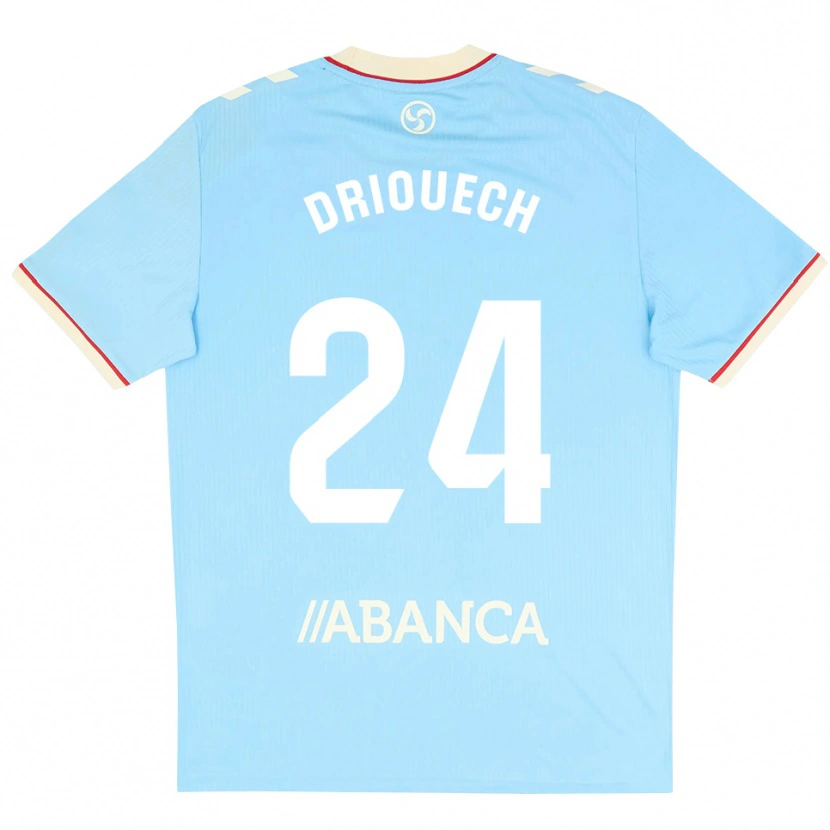 Danxen Kvinder Couhaib Driouech #24 Himmelblå Hvid Rød Hjemmebane Spillertrøjer 2026/27 Trøje T-Shirt