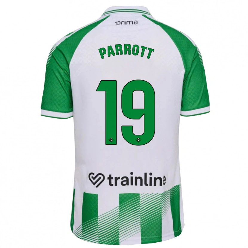 Danxen Kvinder Troy Parrott #19 Lys Grøn Sort Hvid Hjemmebane Spillertrøjer 2026/27 Trøje T-Shirt