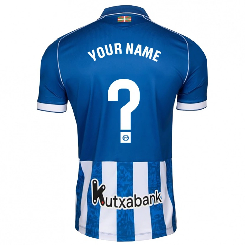 Danxen Kvinder Dit Navn #0 Blå Hvid Sort Hjemmebane Spillertrøjer 2026/27 Trøje T-Shirt