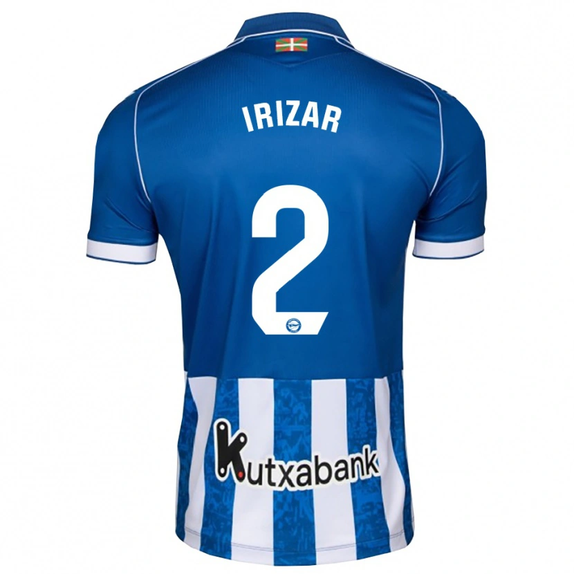 Danxen Kvinder Manex Irizar #2 Blå Hvid Sort Hjemmebane Spillertrøjer 2026/27 Trøje T-Shirt