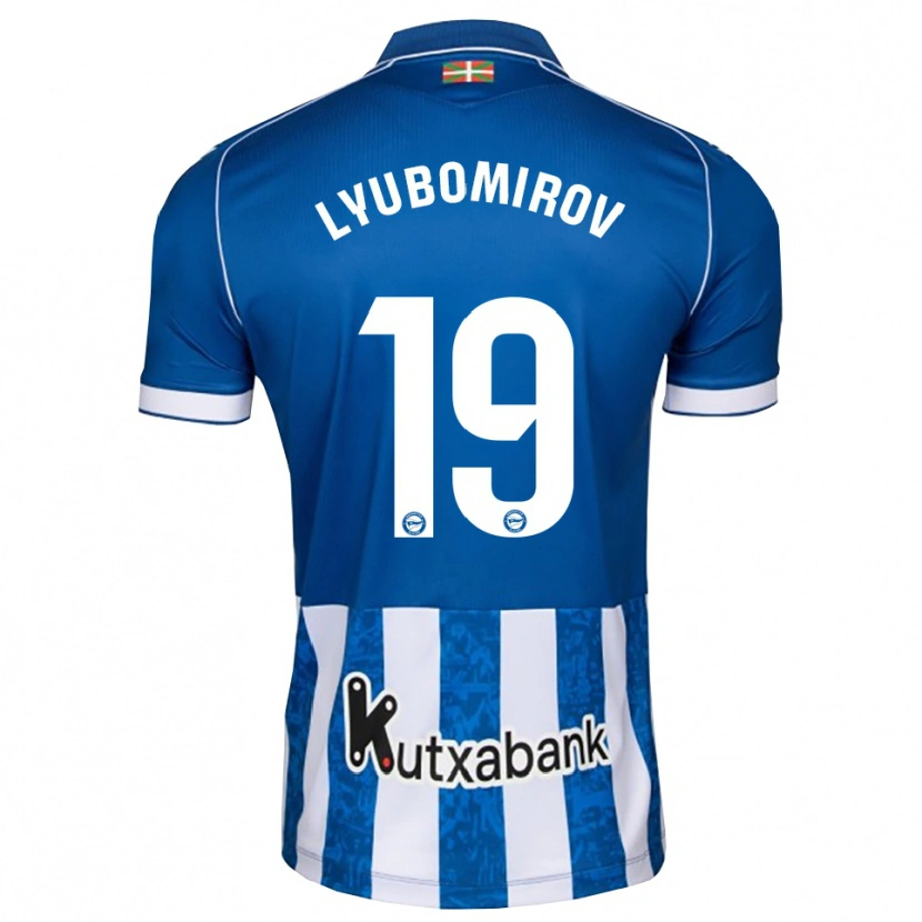 Danxen Kvinder Daniel Lyubomirov #19 Blå Hvid Sort Hjemmebane Spillertrøjer 2026/27 Trøje T-Shirt