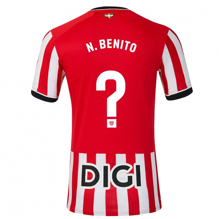 Danxen Kvinder Nerea Benito Zaldibar #0 Rød Sort Hvid Hjemmebane Spillertrøjer 2026/27 Trøje T-Shirt
