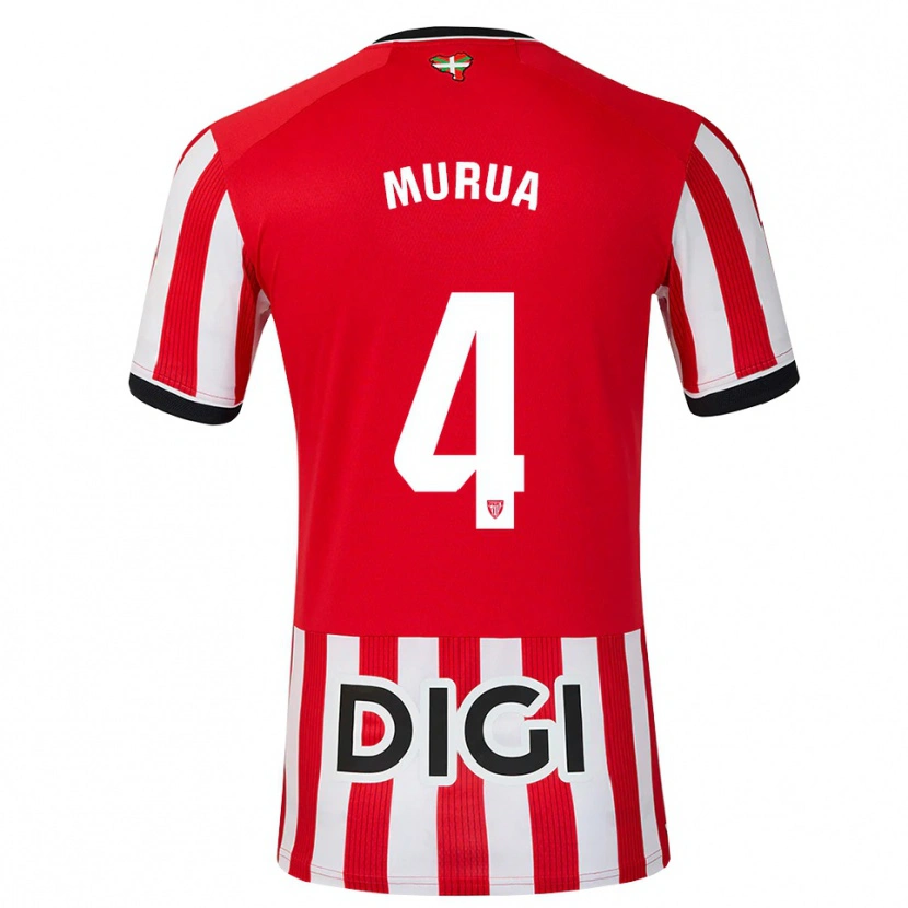 Danxen Kvinder Garazi Murua Astorkiza #4 Rød Sort Hvid Hjemmebane Spillertrøjer 2026/27 Trøje T-Shirt
